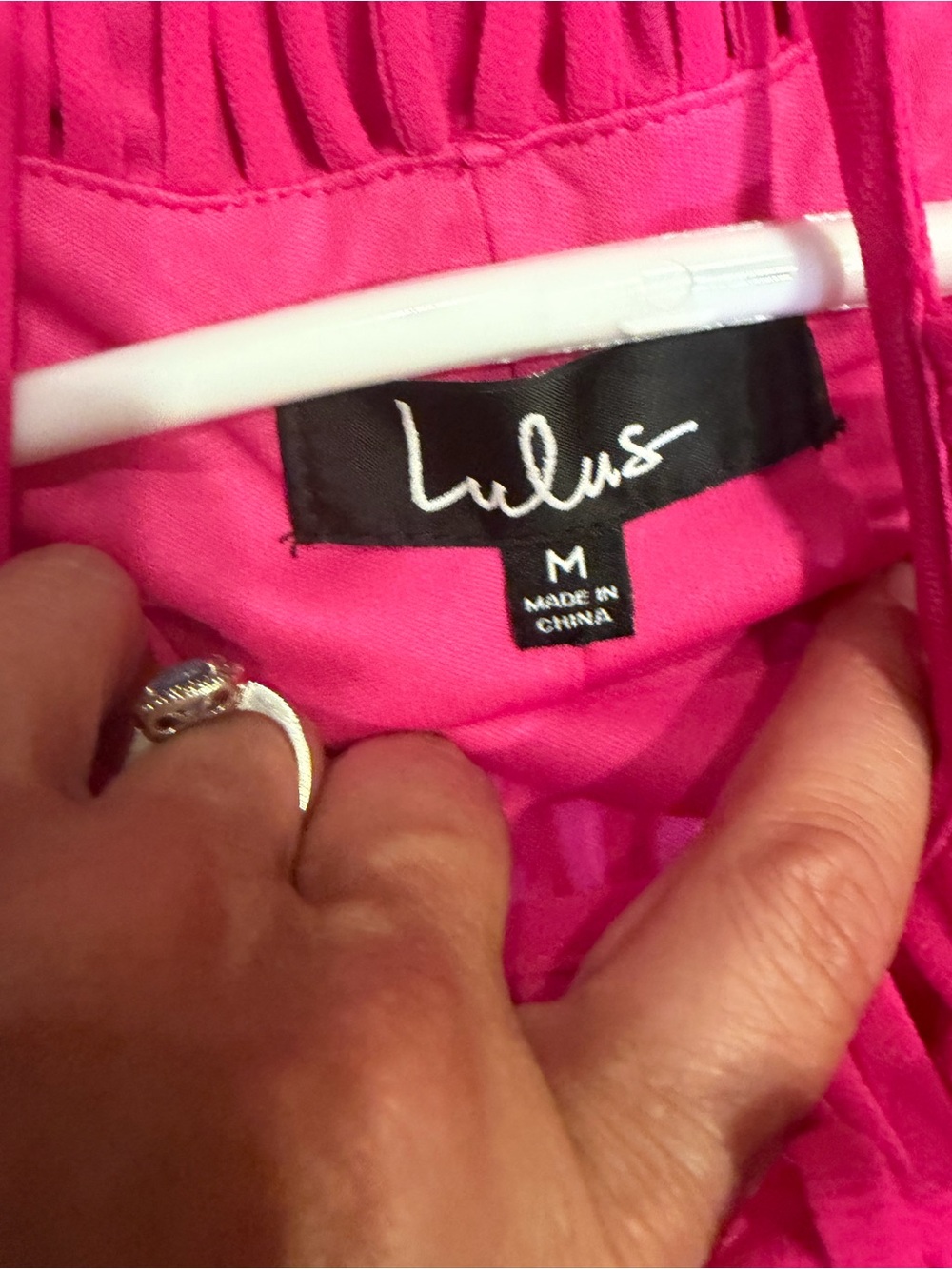 Lulus Tell Me Fuchsia Swing Dress Caged Neckline - Picture 8 of 9
